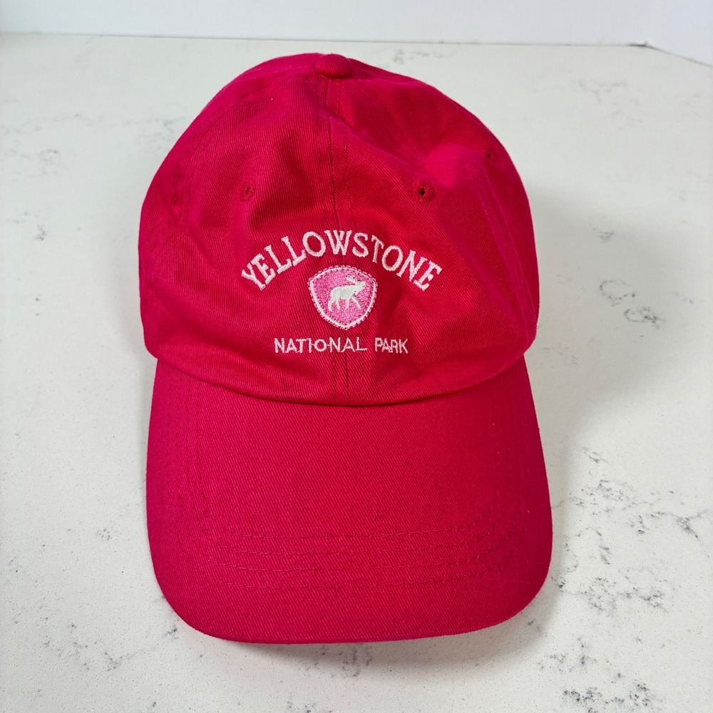 Yellowstone National Park Pink Hat Moose Gorpcoer Souvenir Travel Outdoors Hike